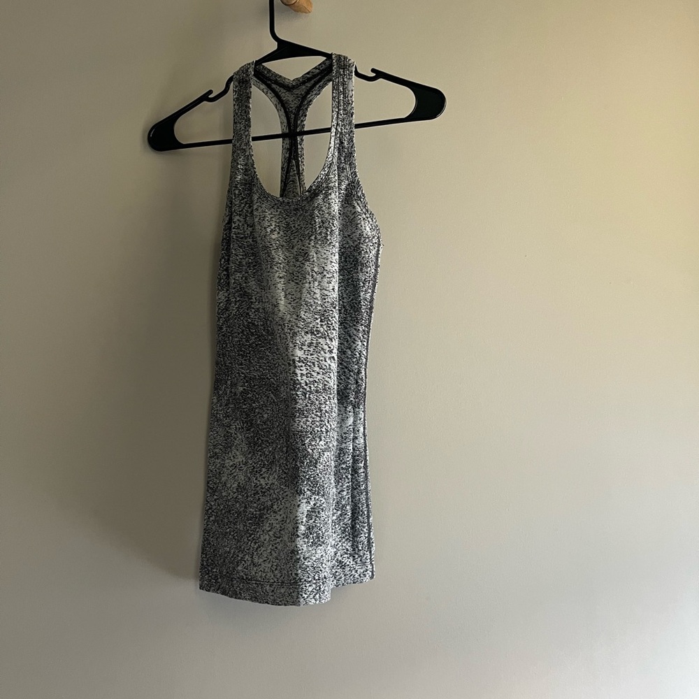 Lululemon Athletica Black and White Tank Top